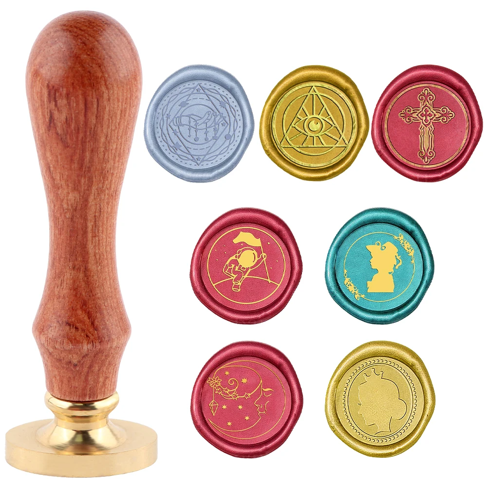 Wax Seal Stamp Set - 왁스 실링 스탬프 세트 1개 탈착식