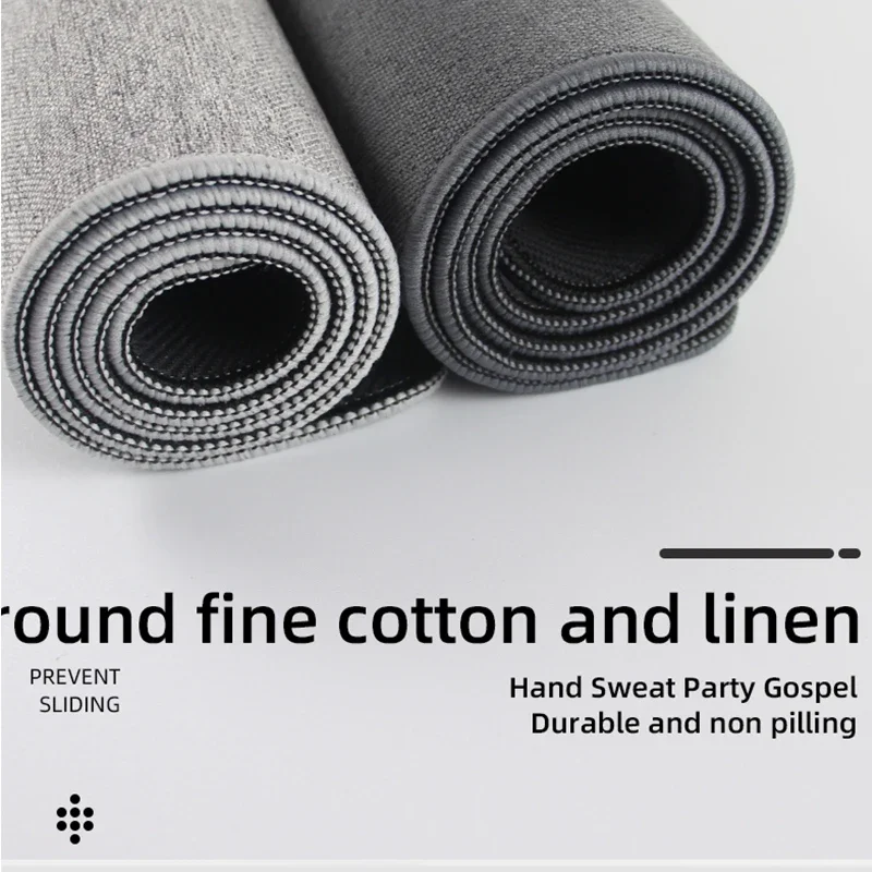 Leather Desk Pad - 면과 린넨 고무 XXL 마우스 패드