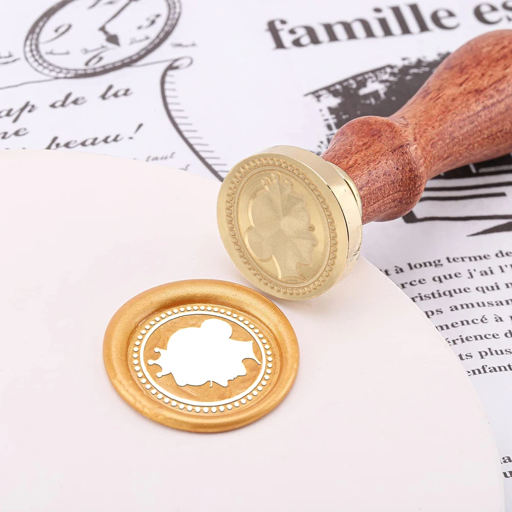 왁스 실링 스탬프 세트 1개 탈착식 원형 황동 스탬프  - Wax Seal Stamp Set 리뷰 및 가격