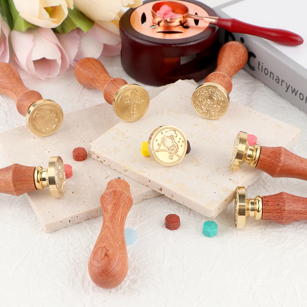왁스 실링 스탬프 세트 1개 탈착식 원형 황동 스탬프  - Wax Seal Stamp Set 리뷰 및 가격