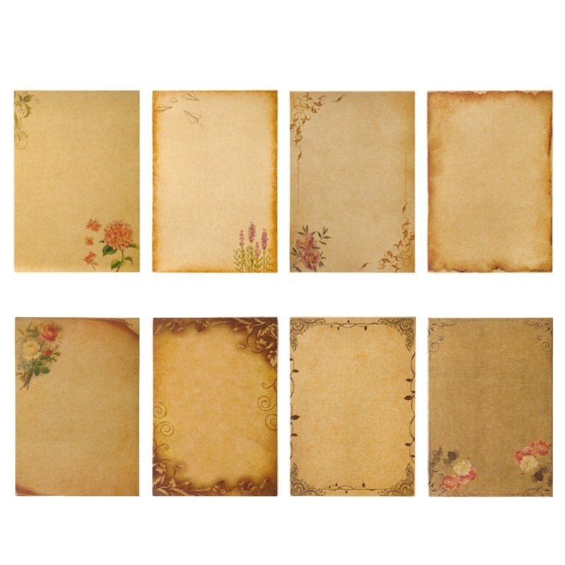 16pcs 빈티지 쓰기 종이 오래 된 양피지 디자인 크 - Ink Blotter Paper 리뷰 및 가격