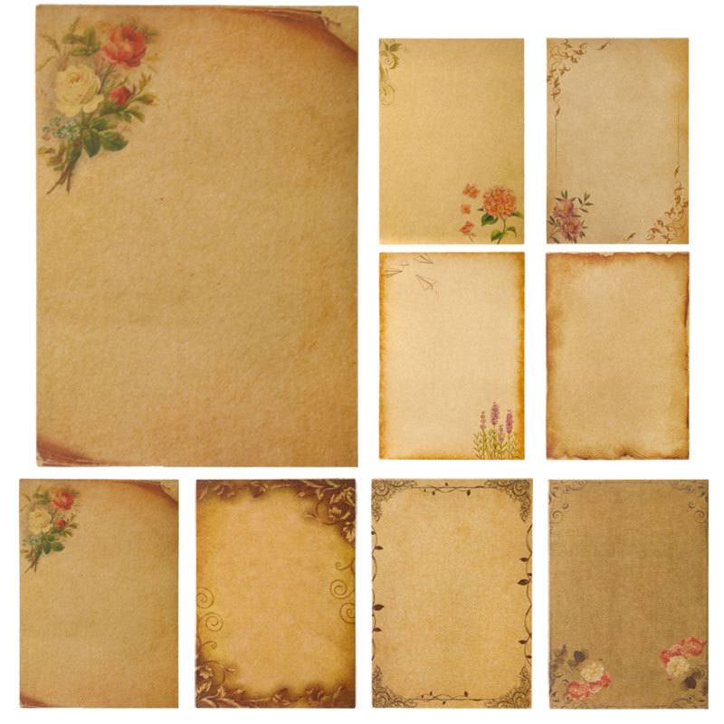 16pcs 빈티지 쓰기 종이 오래 된 양피지 디자인 크 - Ink Blotter Paper 리뷰 및 가격