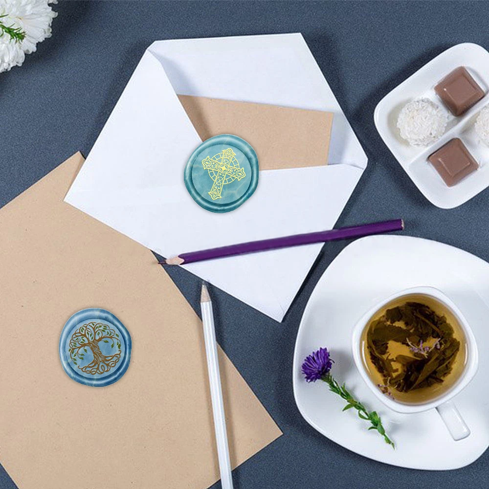 창의적인 달토끼 십자가 용 생명의 나무 왁스 씰 스탬프 - Wax Seal Stamp Set 리뷰 및 가격